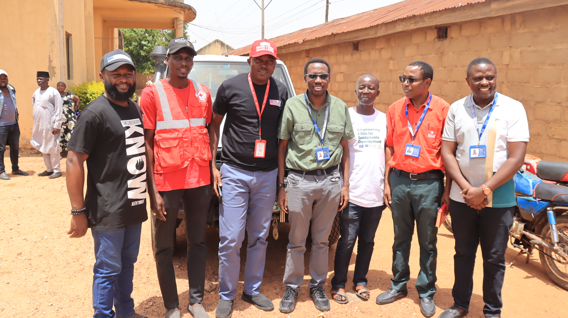 Red Cross, Save the Children Intl representatives plus all the other local responders who all contributed to the successful partnership- Photo Credit-Chima Nwankwo