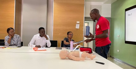 Workplace First Aid training for staff of Embassy of Sweden Abuja